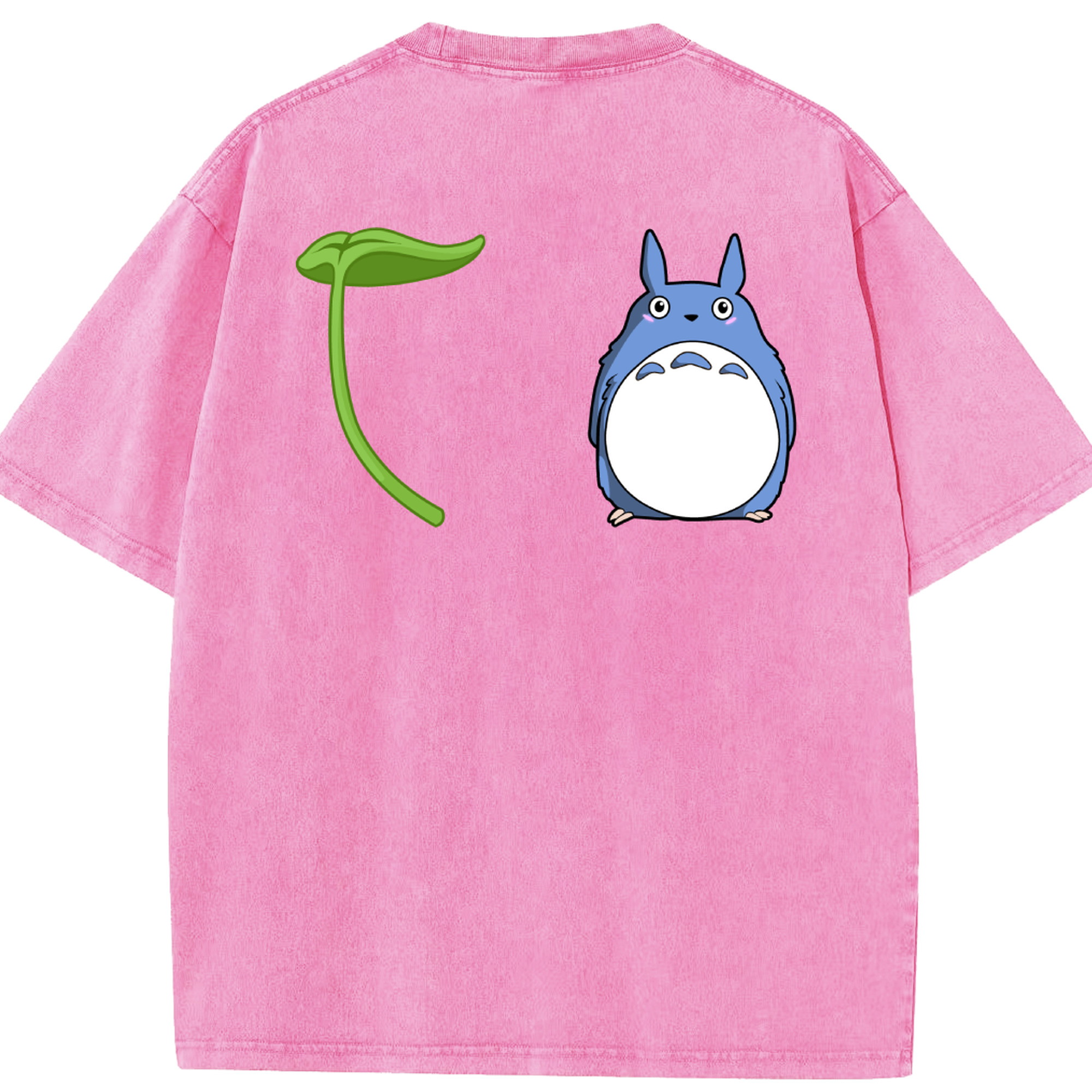 （画像用） となりのトトロ 草壁メイ 草壁サツキ My Neighbor Totoro Satsuki Kusakabe Mei Kusakabe 綿100% ヴィンテージ風 半袖Tシャツ（背面プリント）